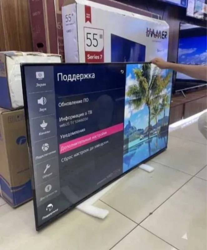 Телевизор ZIFFLER 55 UHD 4K SMART Andriod TV Mini led QLED — фото 1