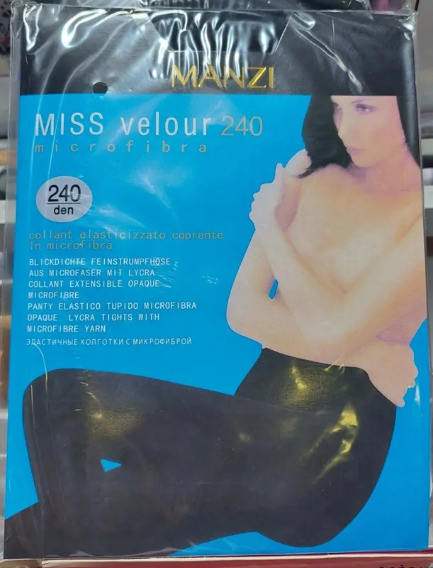 Manzi Женские матовые колготки 240 ден 300 ден 400 ден 4