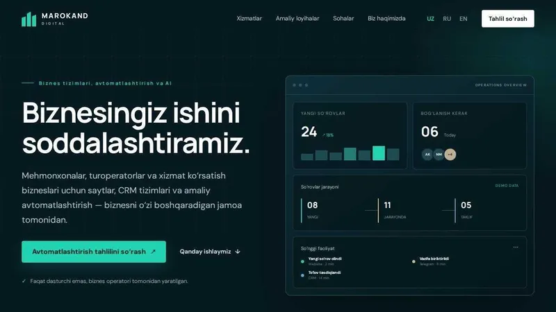 Сайты, CRM, автоматизация | Sayt, CRM, avtomatlashtirish 4 Сайты, CRM, автоматизация | Sayt, CRM, avtomatlashtirish 4
