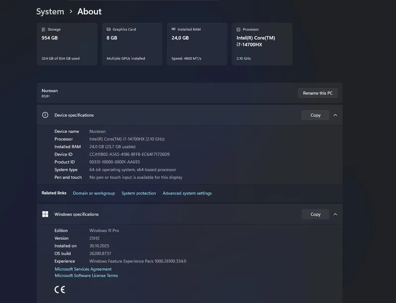 Lenovo LOQ 15IRX10 | Core i7-14700HX RTX 5060 8GB 6