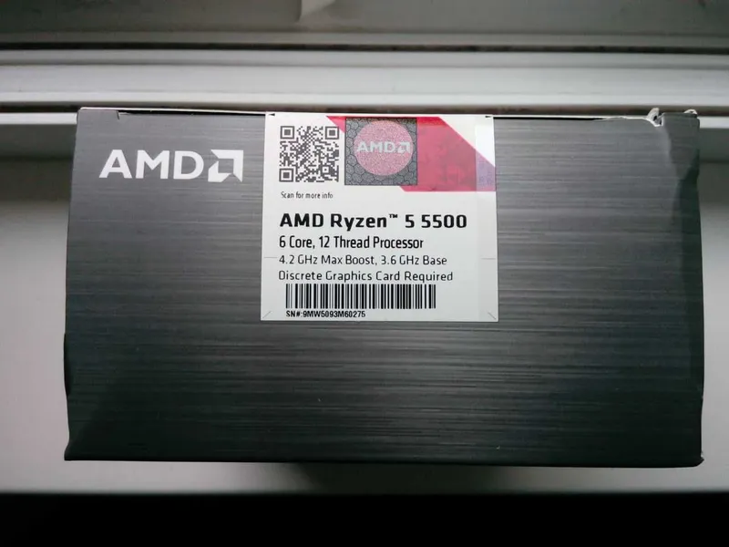 AMD Ryzen 5 5500 Новый запечатанный (BOX версия) — фото 5