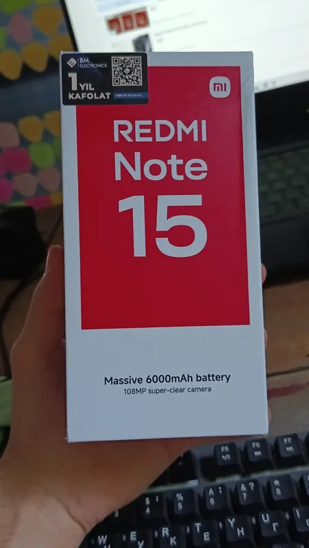 REDMI Note 15 8/256 1 yil kafolati bilan REDMI Note 15 8/256 1 yil kafolati bilan