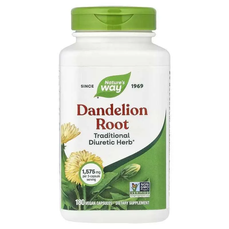 Nature's Natures Way Dandelion Root корень одуванчика 100 капсул 3 Nature's Natures Way Dandelion Root корень одуванчика 100 капсул 3