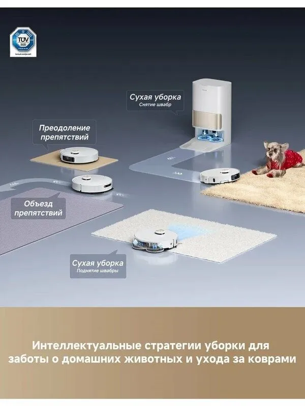 Dreame Робот-пылесос L40s Pro Ultra, 19000Па, RU-версия APP 5