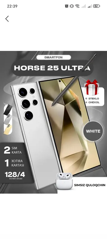 Smartfon 25ultra 8/128 GB, 2