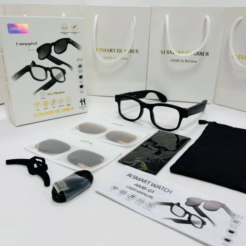 AIMB-G1 AI Smart Ko‘zoynak – 8MP Kamera va Wi-Fi — фото 2