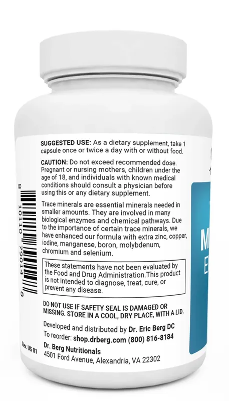 Dr Berg Trace Minerals Enhanced Complex Dr. Berg mikroelementlari 3 Dr Berg Trace Minerals Enhanced Complex Dr. Berg mikroelementlari 3