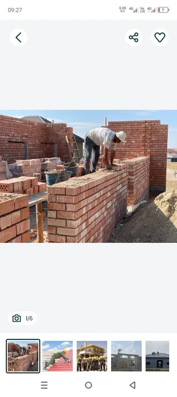 Ustalar xizmati Qurilish beton quyish gʻisht terish shashka xizmati