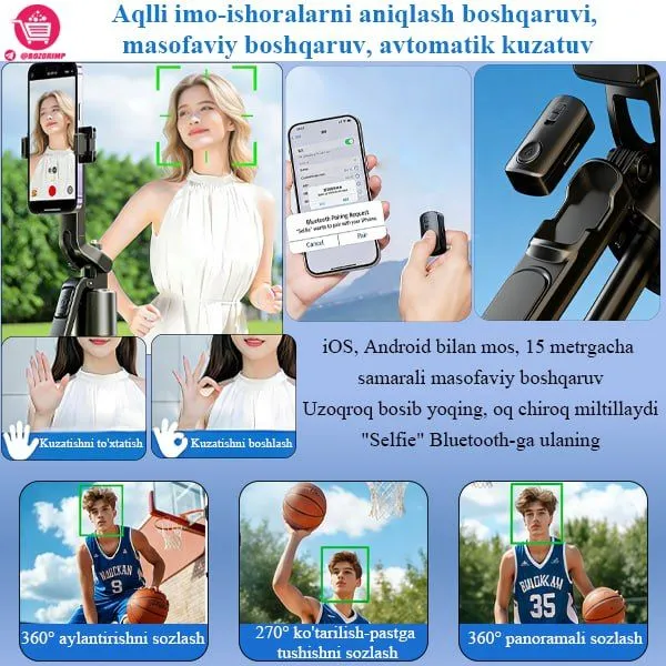 Kõp funksiyali Selfi tayoqcha — фото 3