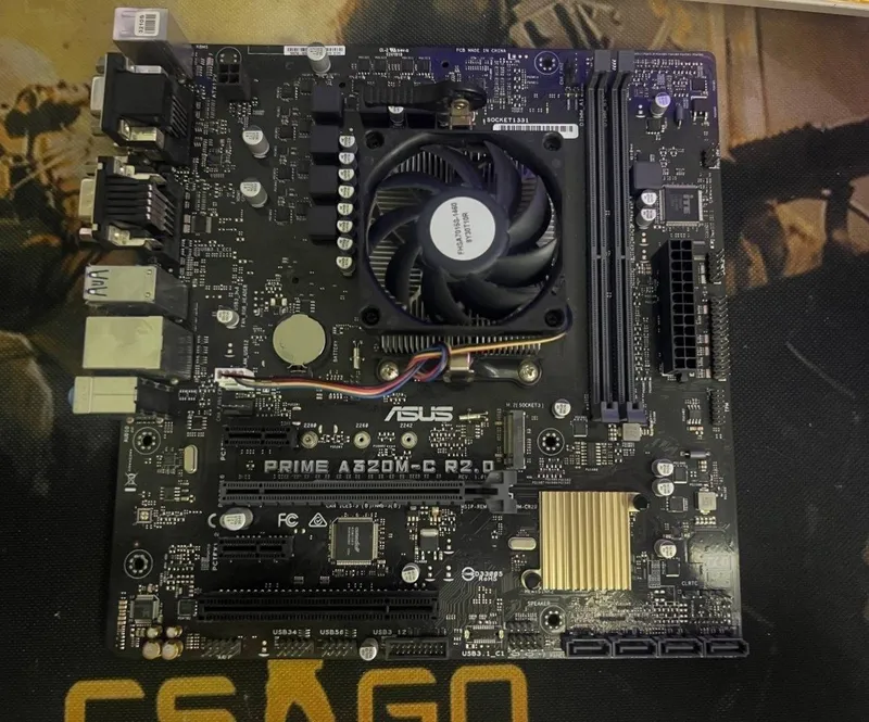 Sifatli komplekt AM4 Asus A320+protsessor+ Kuller