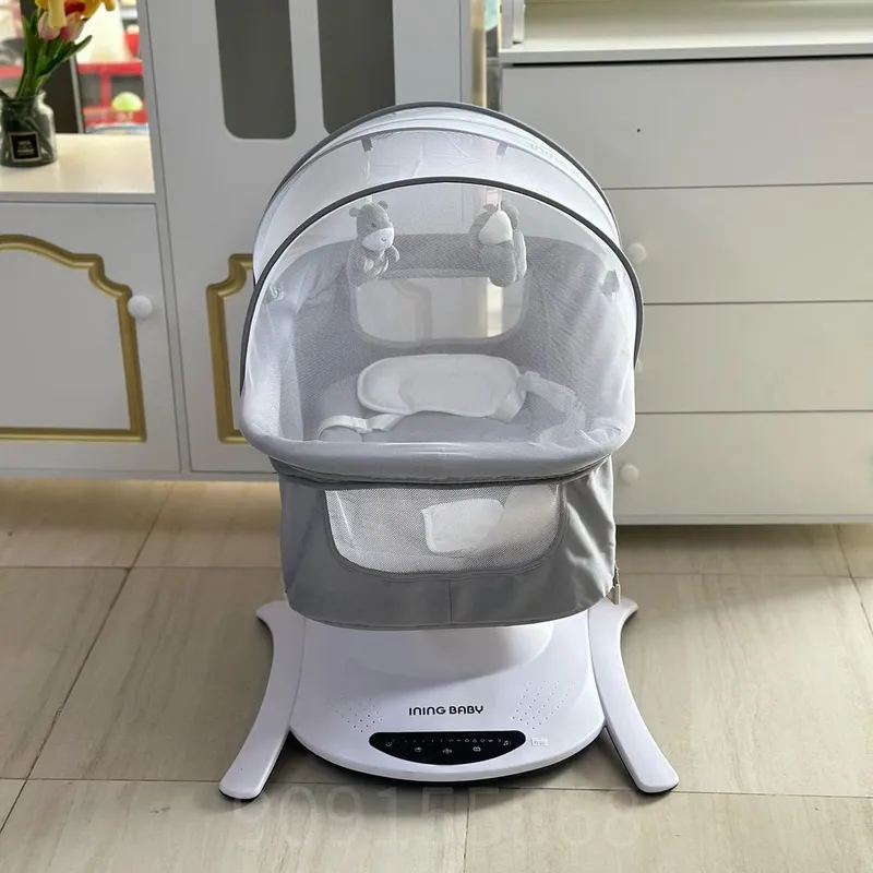 Электрокачалка детская Iningbaby 6в1 TY138C люлька колибель 0–6 месяце 2