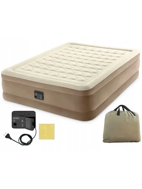 Intex 64426 puflanadigan bir kishilik karavot nasosi bilan 6 Intex 64426 puflanadigan bir kishilik karavot nasosi bilan 6