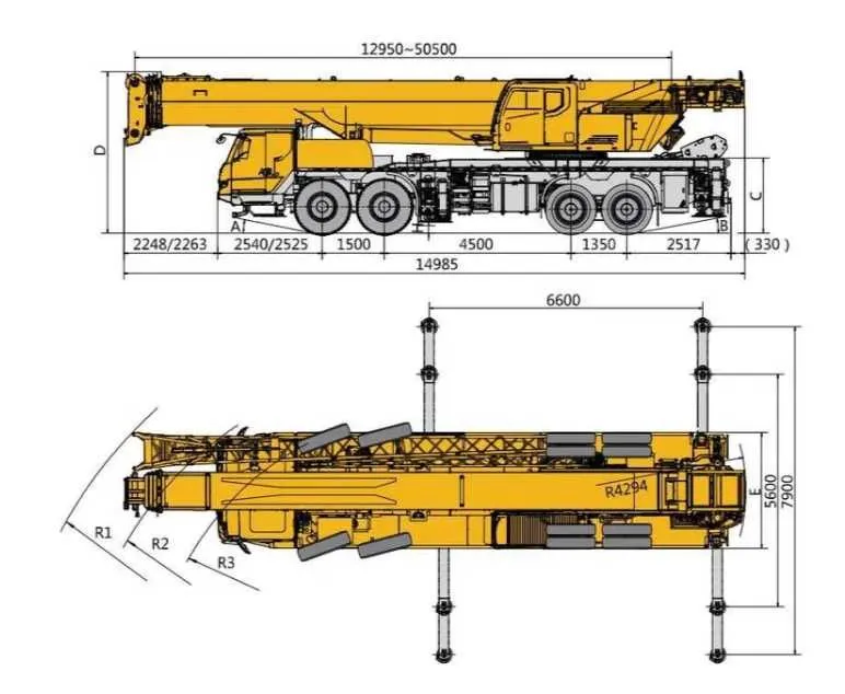 Янги автокран XCMG ZOOMLION avtokranlari 100-200 тонна заводдан — фото 2
