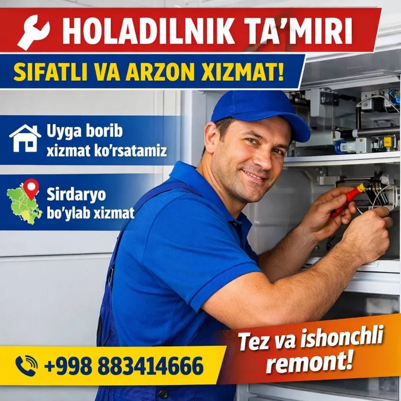 Ремонт холодильников / Holodilnik tamiri – sifatli va arzon!
