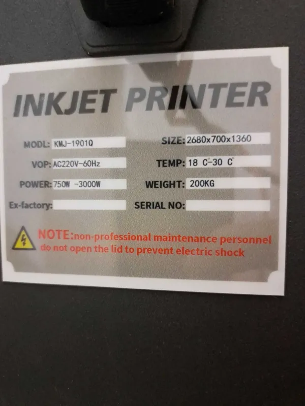 Широкоформатный Экосольвентный принтер Inkjet KMJ - 1901Q. — фото 2