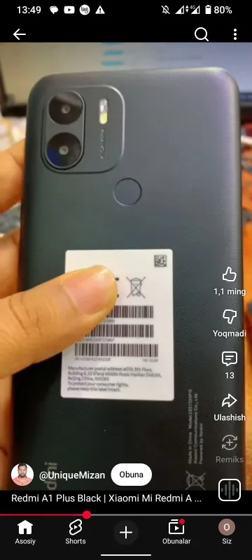 redmi A1 sotiladi ishlashi yahshi