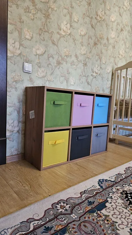 Продаётся стеллаж WoodMood на 6ячеек с 3корзинами — фото 2