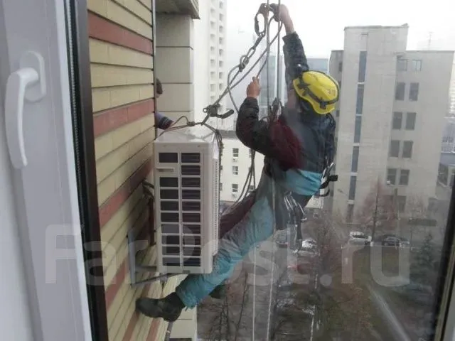 Konditsioner ustanovka alpinist xizmati 4