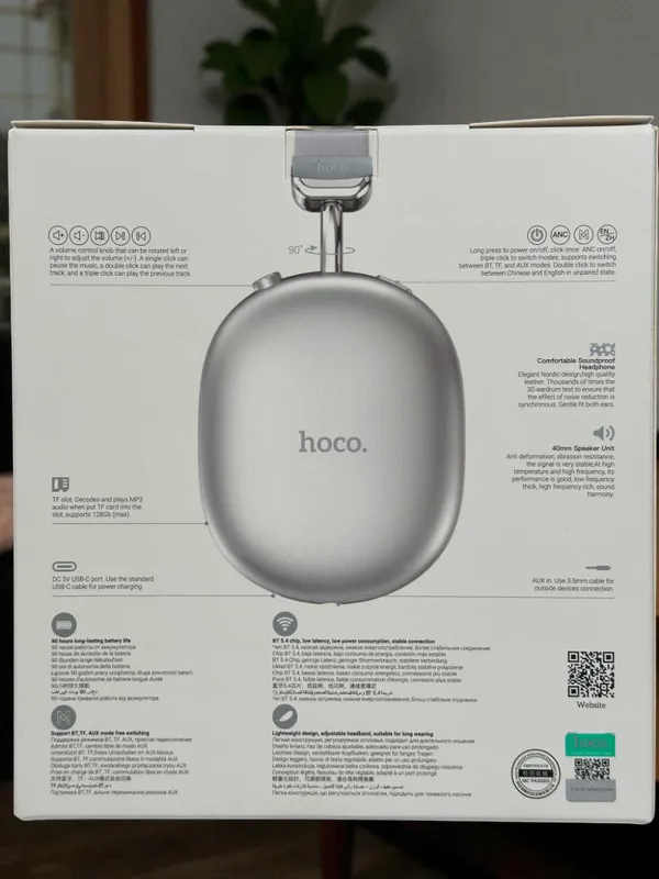 Беспроводные наушники Hoco W35, полноразмерные — фото 1