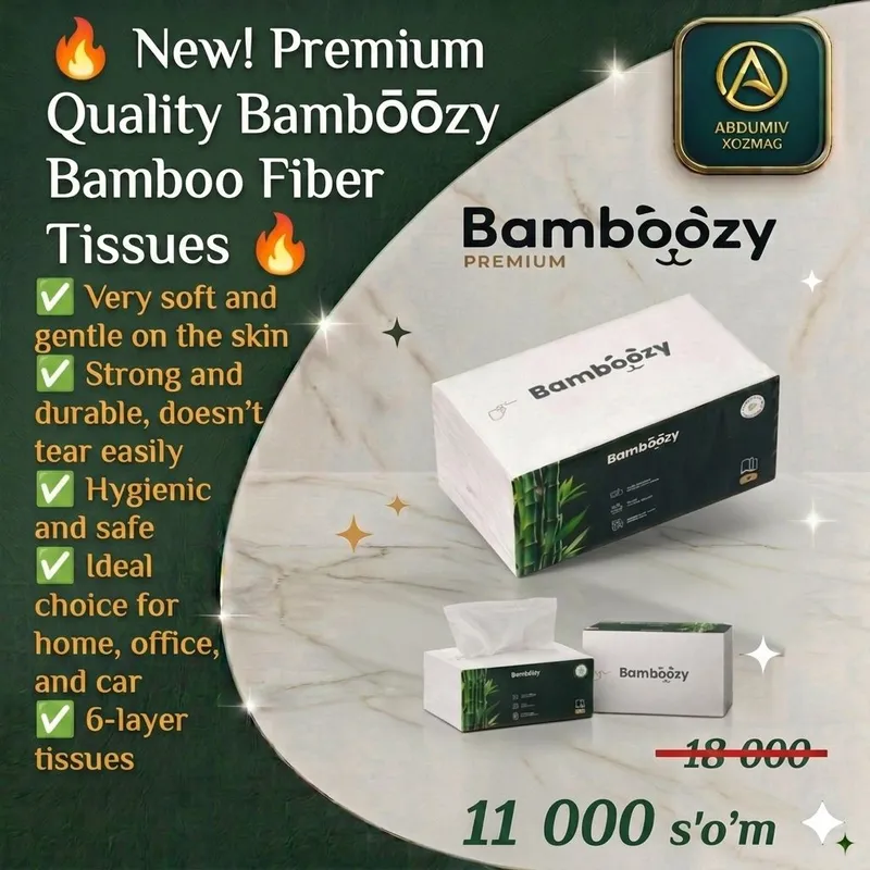 Туалетная бумага BAMBOOZY — ABDUMIV XOZMAG 3