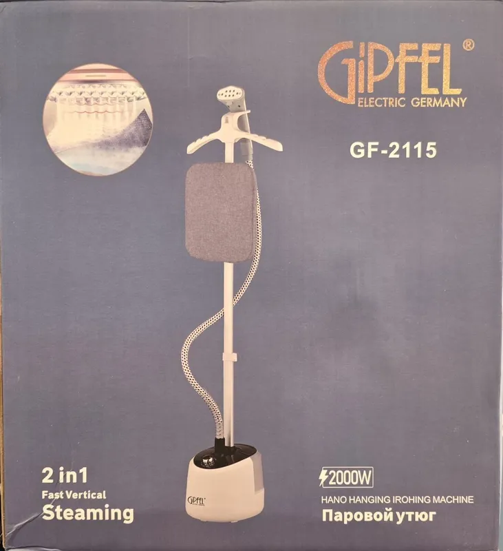 Паровий утюг стойко 2 in 1 GIPFEL 2115 model Низкий цена Телеграм кан