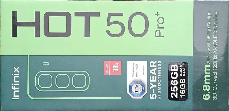 Infinix Hot 50 Pro Plus с экраном Edge 1