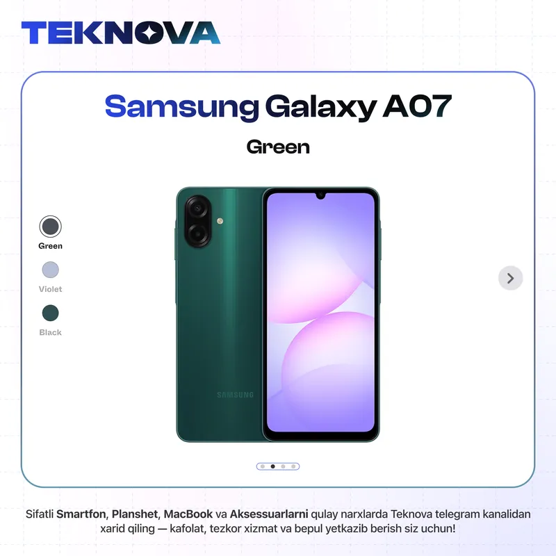Samsung Galaxy A07 / Yetkazib berish bepul! 2