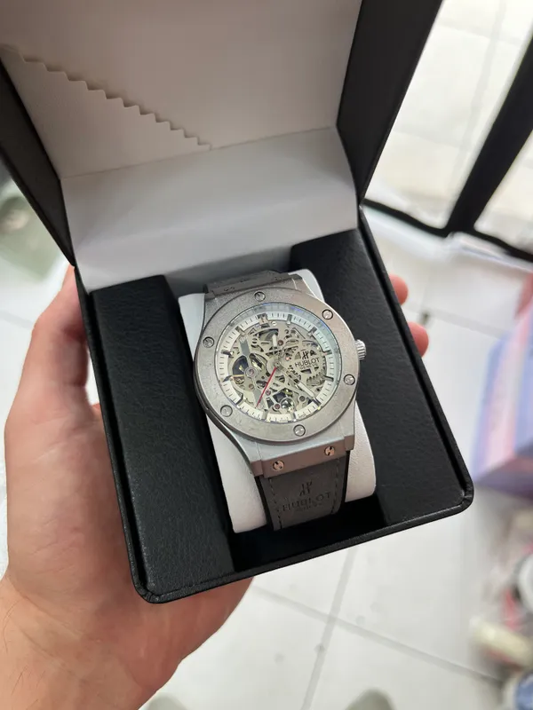 Мужские часы Skeleton в стиле Hublot 1 Мужские часы Skeleton в стиле Hublot 1