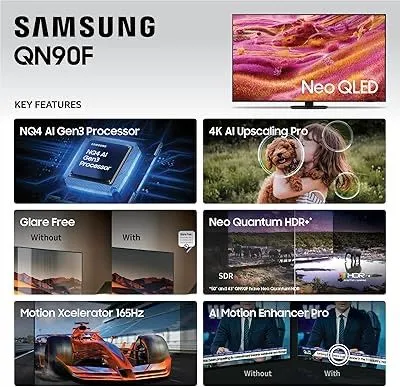 Samsung 65QN90F - Yorqin Mini-LED + 144Hz, 2025 65″ Premium 4K TV!” — фото 6