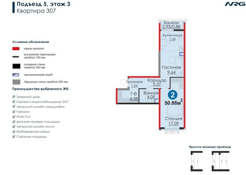 Продаётся 2-комнатная квартира в ЖК NRG Meros (Мирабадский район) 2
