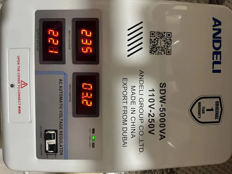 Стабилизатор напряжения ANDELI SDW-5000VA 5 кВА, оригинал 3