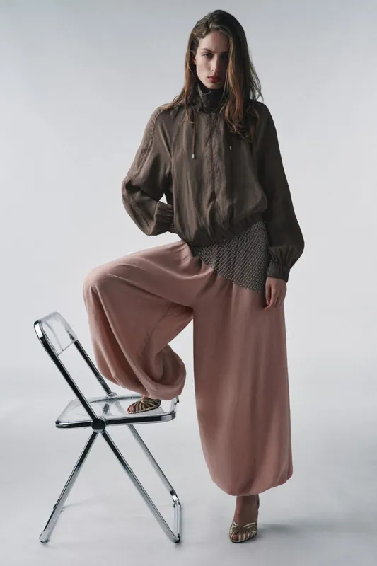 Стильные женские брюки султанки, ZARA