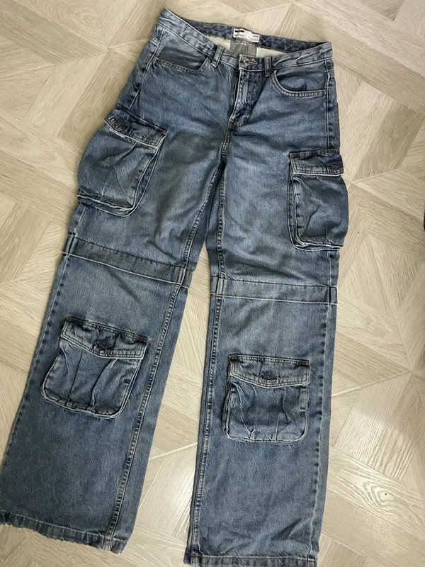 Джинсы карго BERSHKA