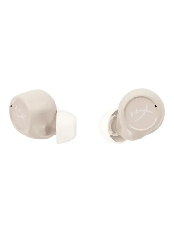 Беспроводные игровые TWS наушники с микрофоном HyperX Cirro Buds Pro, Bluetooth, бежевый — фото 1