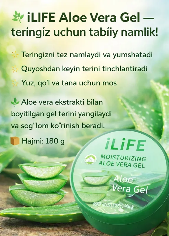 I Life- tabiiy aloe Vera gel