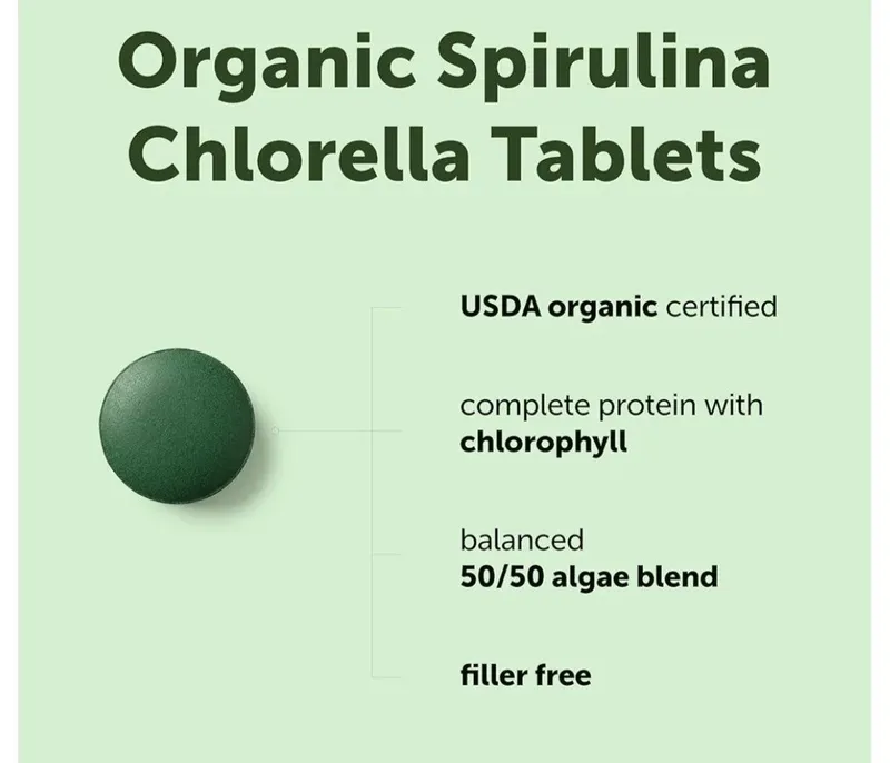 Spirulina chlorella, 720 tabs,chlorofresh,хлорелла — фото 1