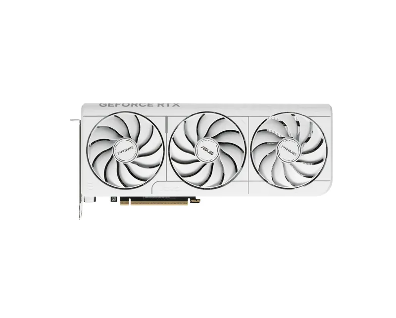 - Видеокарта ASUS Prime GeForce RTX 5070 White OC 12GB GDDR7 1