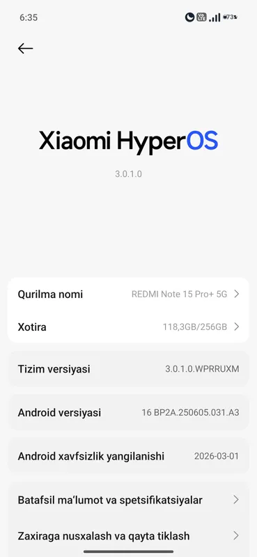 Redmi Note 15 Pro Plus 5G 8/256 4