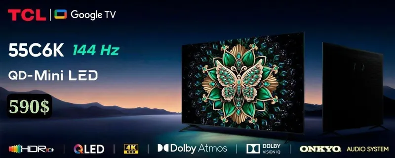 TCL 55" C6K QD-Mini LED