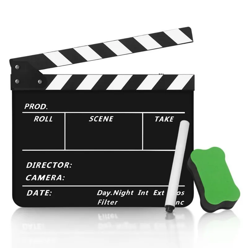 Кино хлопушка (Clapperboard) профессиональная, для съемок — фото 1 Кино хлопушка (Clapperboard) профессиональная, для съемок — фото 1