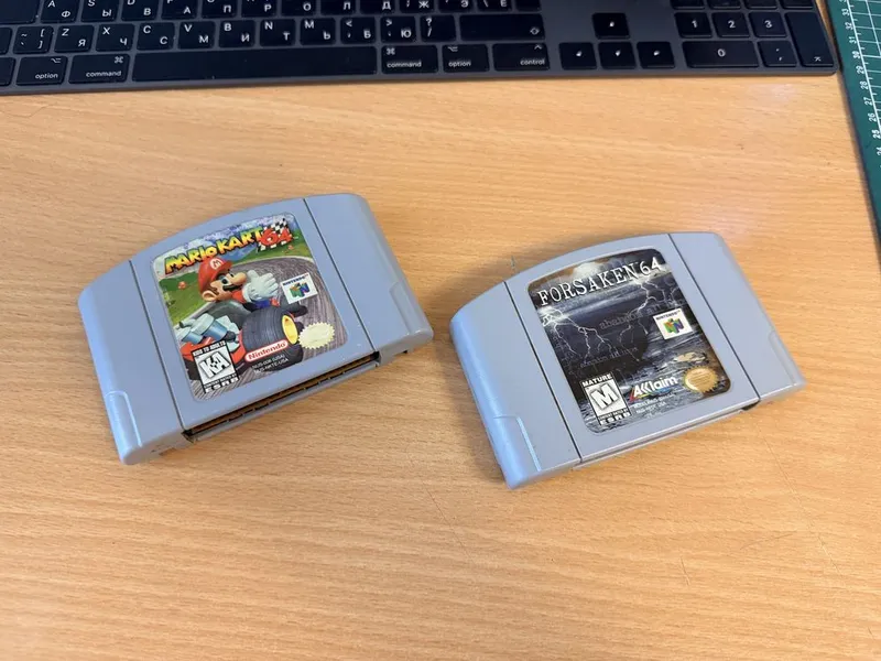 Продам два картриджа nintendo 64 mario cart forsaken 1