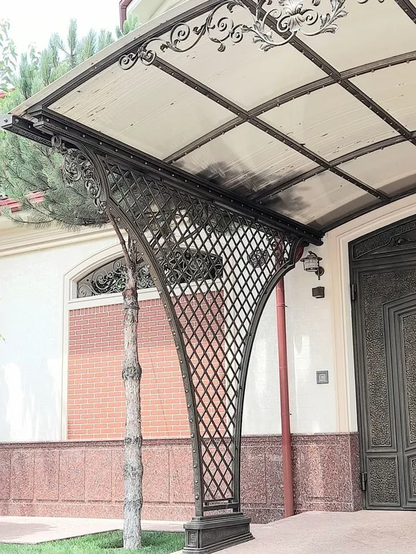 Ворота , решетки, навес, перила, ограждение, лестницы — фото 5