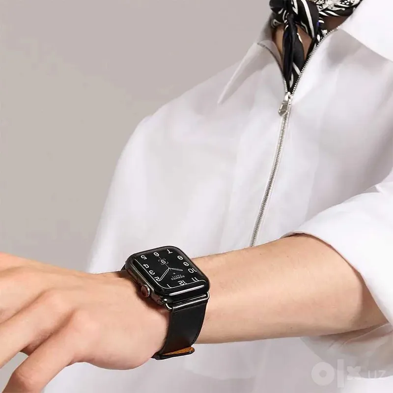 Apple Watch Hermès Series 8, 45 мм, цвет Noir / чёрный. 2 Apple Watch Hermès Series 8, 45 мм, цвет Noir / чёрный. 2