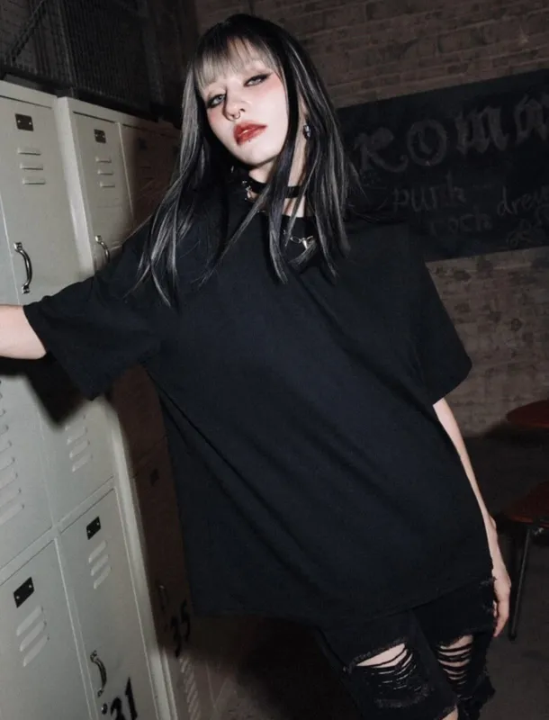Футболка оверсайз с принтом готическая — фото 2