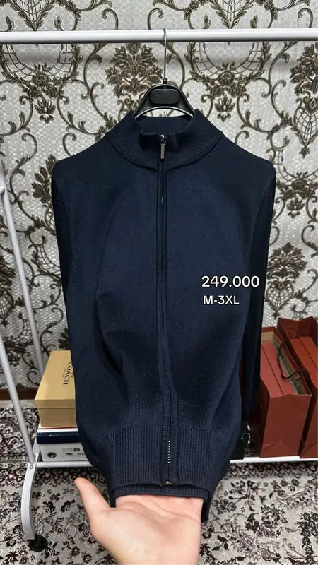 Кардиган темно синий M-3xl 1 Кардиган темно синий M-3xl 1
