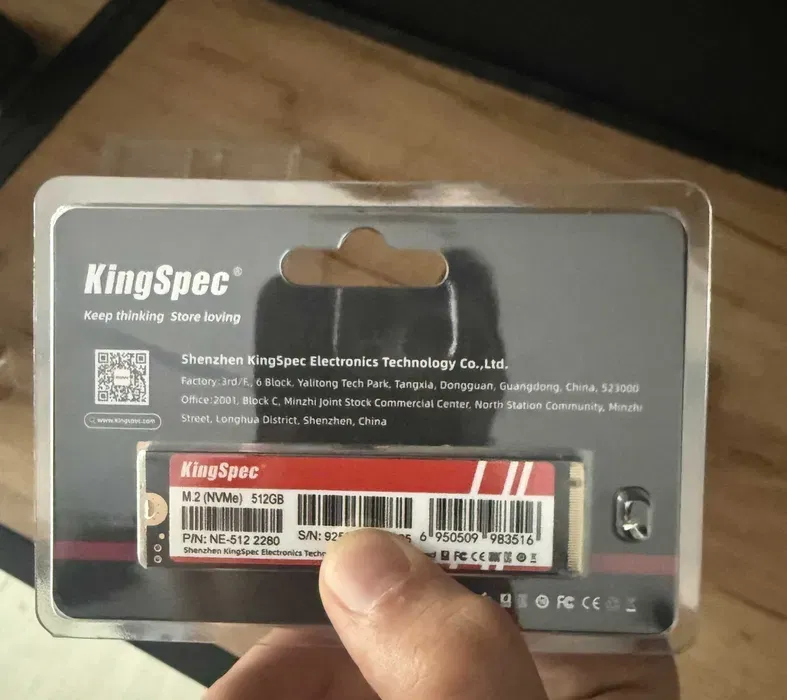 Kingspec 512GB NVMe M.2 SSD