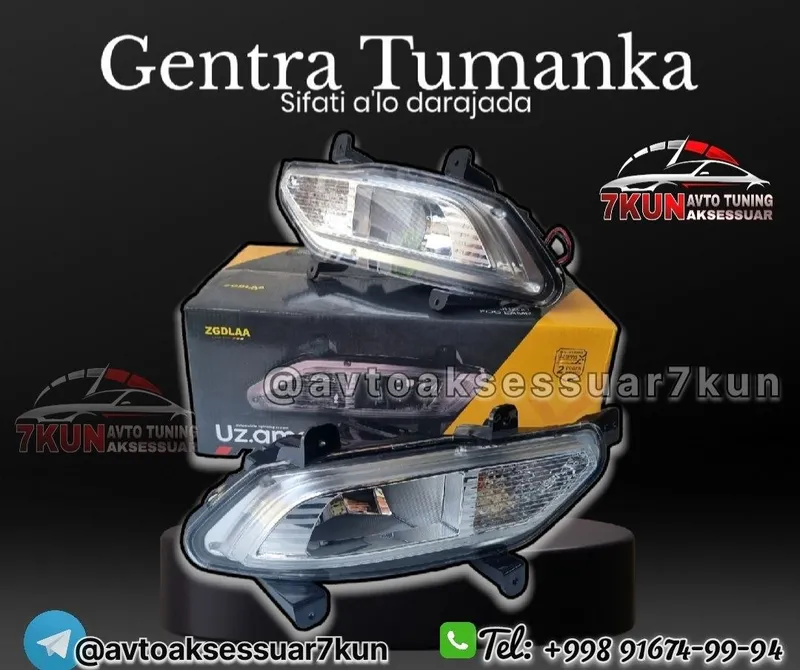 Gentra tuning — Tumaniy chiroqlar