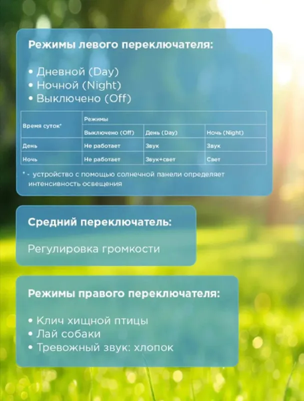 Звуковой отпугиватель с датчиком движения — фото 4