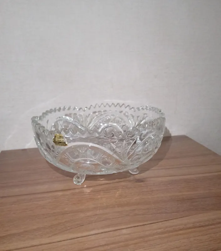 Хрустальная ваза Beyer (Западная Германия), 22 см