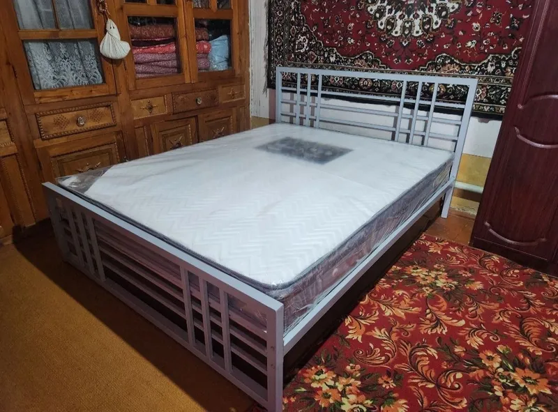 Двуспальная Кровать Loft krovat темир крават metal kalavat Лофт 2 Двуспальная Кровать Loft krovat темир крават metal kalavat Лофт 2